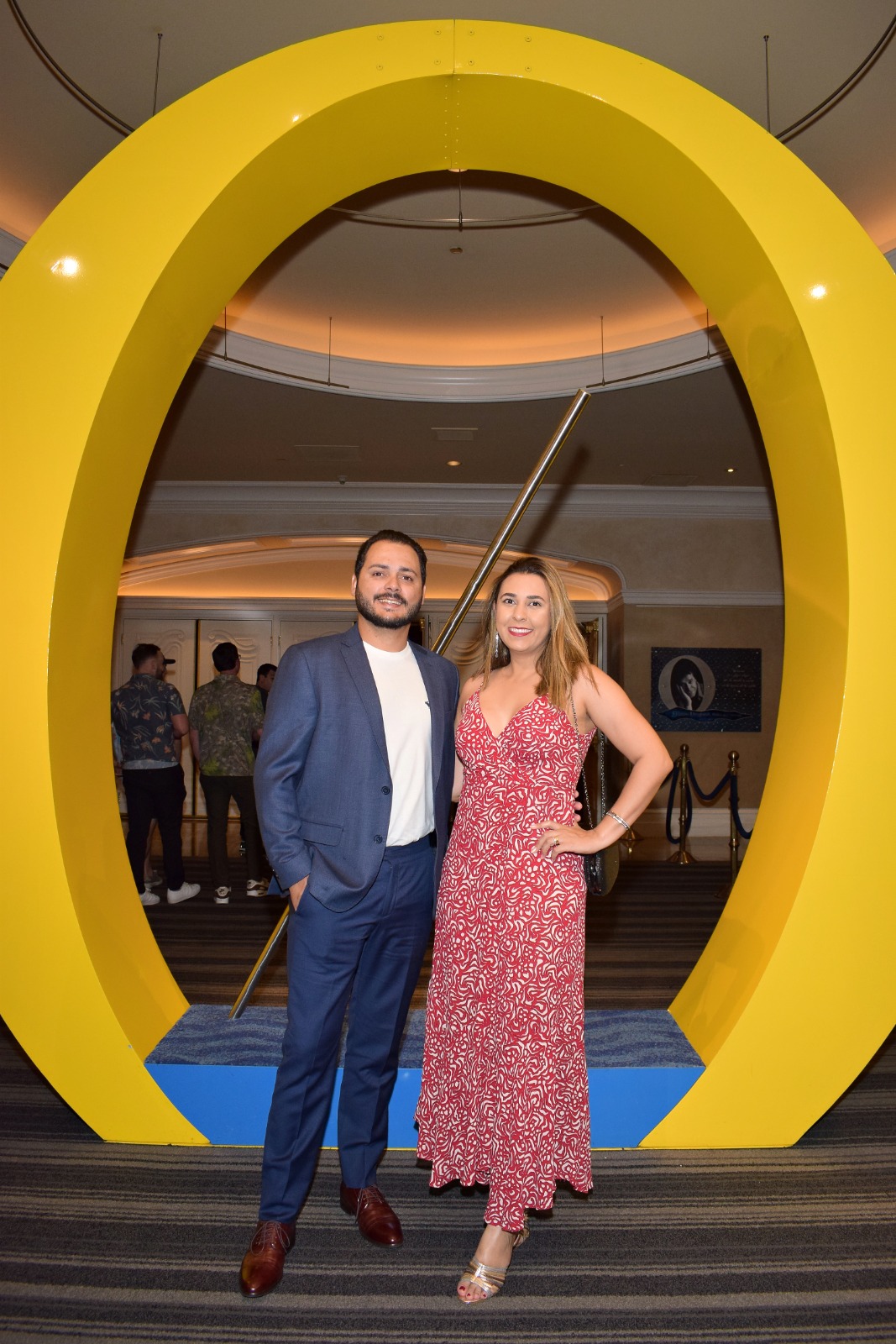 Karen e Vitor no show “O” do Cirque du Soleil, no Bellagio, em Las Vegas